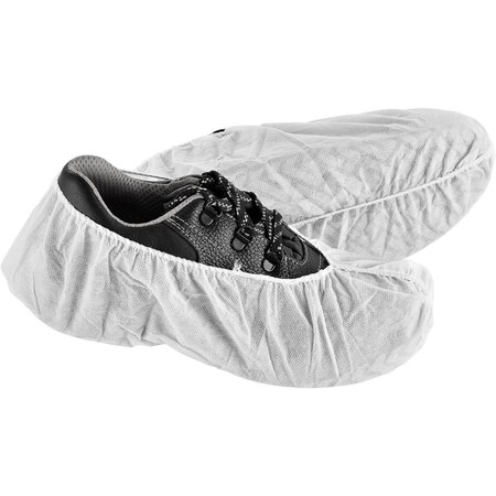 Global Industrial Disposable Shoe Covers, Polypropylene, White, , L 708196AWH
